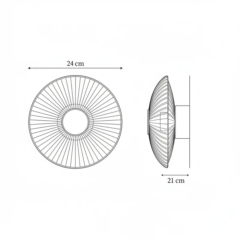 Solene wall light dimensions in centimetres